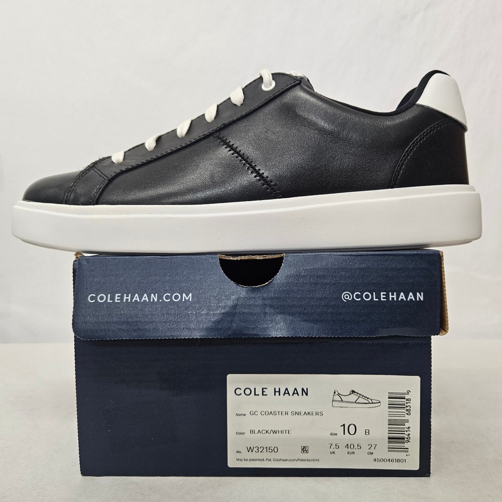Cole Haan‎ Grand Crosscourt Coaster Sneakers W32150 Black White Women's Size 10